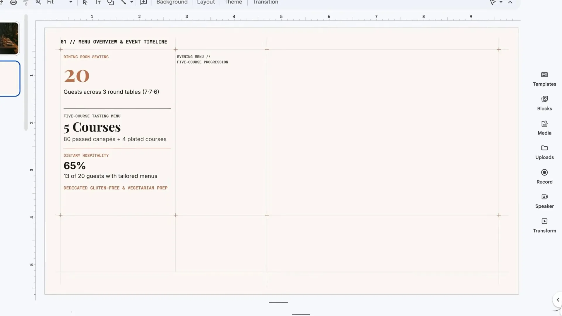 2 提案書のスライド
