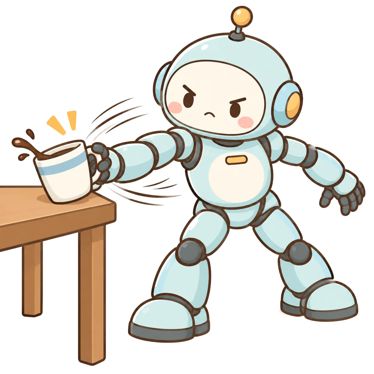 すばやく動く